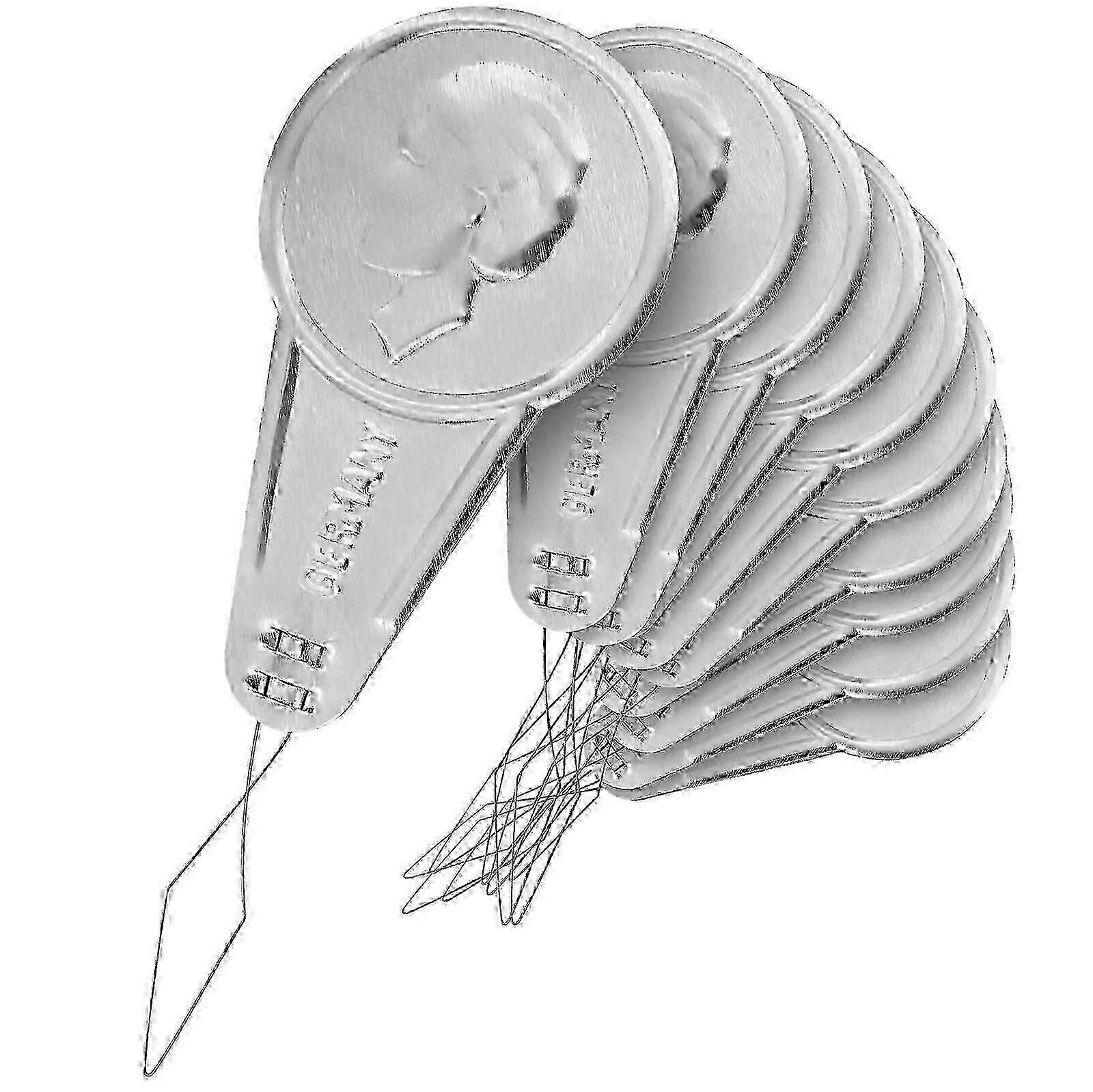 10 x Needle Threader, Threading Aid for Needles (Sewing Machine and Hand)