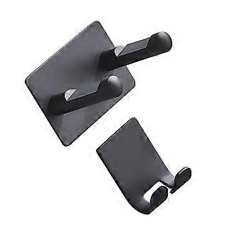 2pcs Wall Mounted Hair Dryer Holder for Bathroom and Salon, Space Saving Rack with Easy Installation