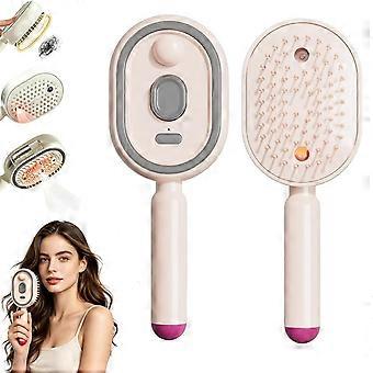 5-in-1 cushion hairbrush, electric spray cushion massage brush, rechargeable spray smoothing brush, anti-static, reduces frizz, and cares for your h
