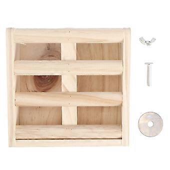 Wooden Fixed Rabbit Fodder Feeder Grass Manger Rack Stand Food Bowl Pet Supplies for Chinchilla Guinea Pig