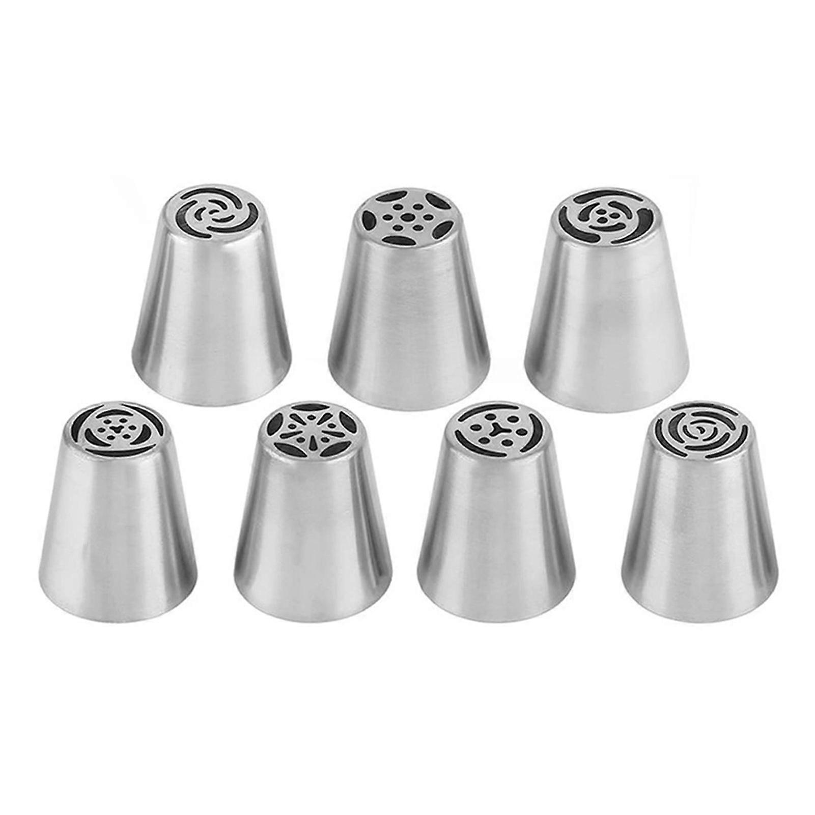 Russian Piping Tips Set - 7 PCS for Cake & Cupcake Decor