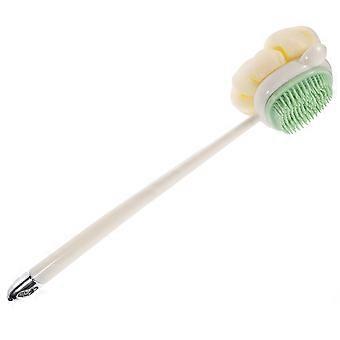 Bathing Brush Shower Body Brush For Adults Daily Use White 35x9cm Skin Exfoliating 1Pcs