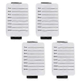 Eyelash Pallet Acrylic White Eyelash Extension Plate for Display 4Pcs