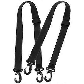 Durable Ski Boots Carrier Strap for Outdoor Use 2Pcs Adjustable Black