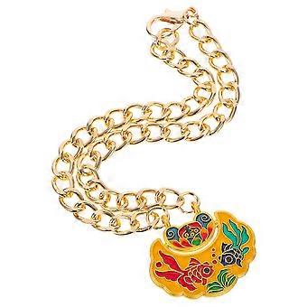 Pet Metal Longevity Lock Pendant Necklace for Decoration Durable and Stylish