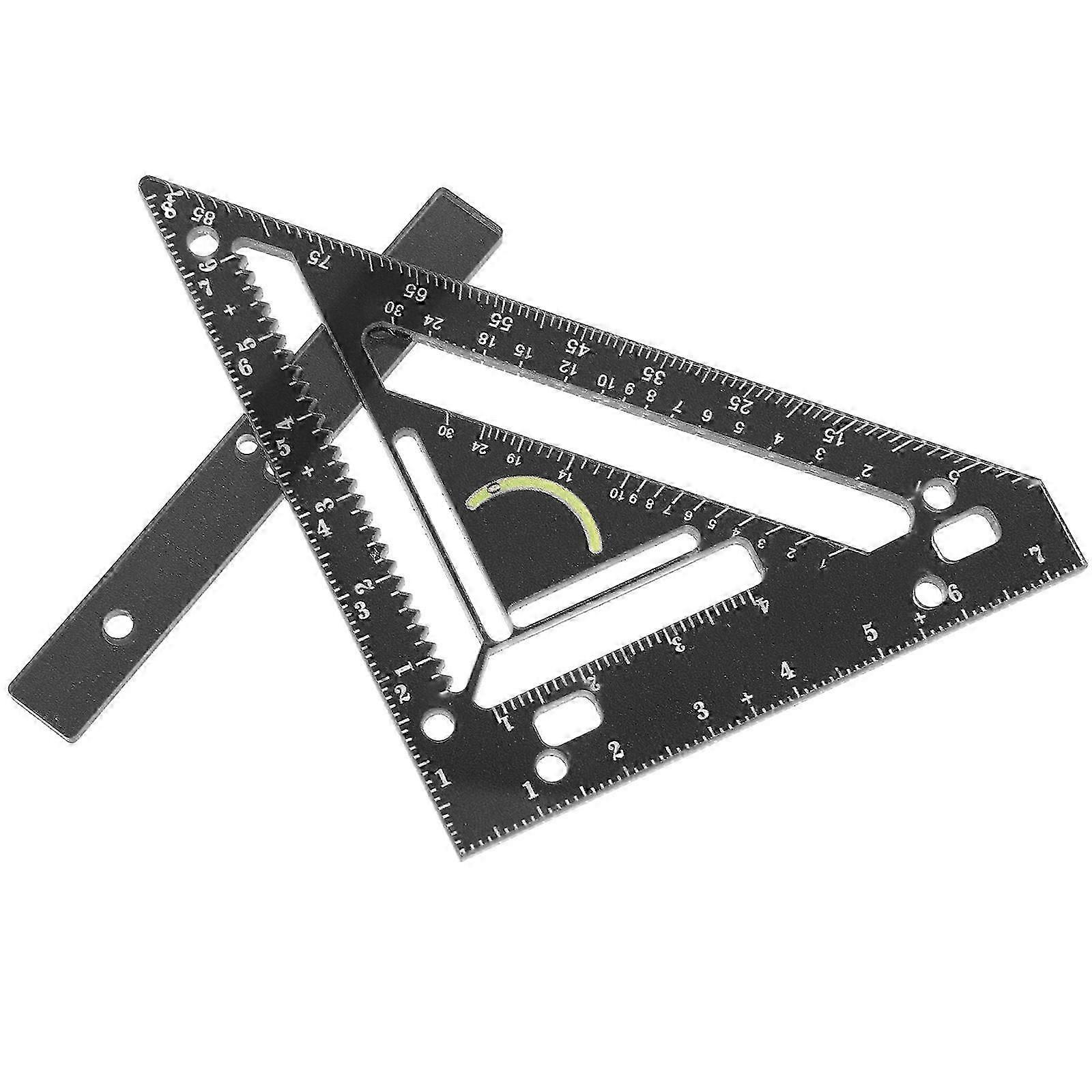 Rafter Square 1 Set Woodworking Measuring Tool with Precise Triangular Shape Center Finder