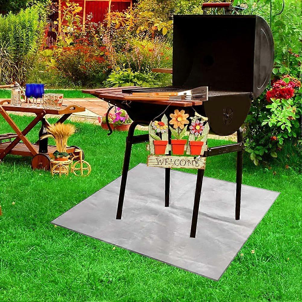 Fire Pit Mat Fireproof Mat, Reusable High Temperature Resistant Grill Mat Fire
