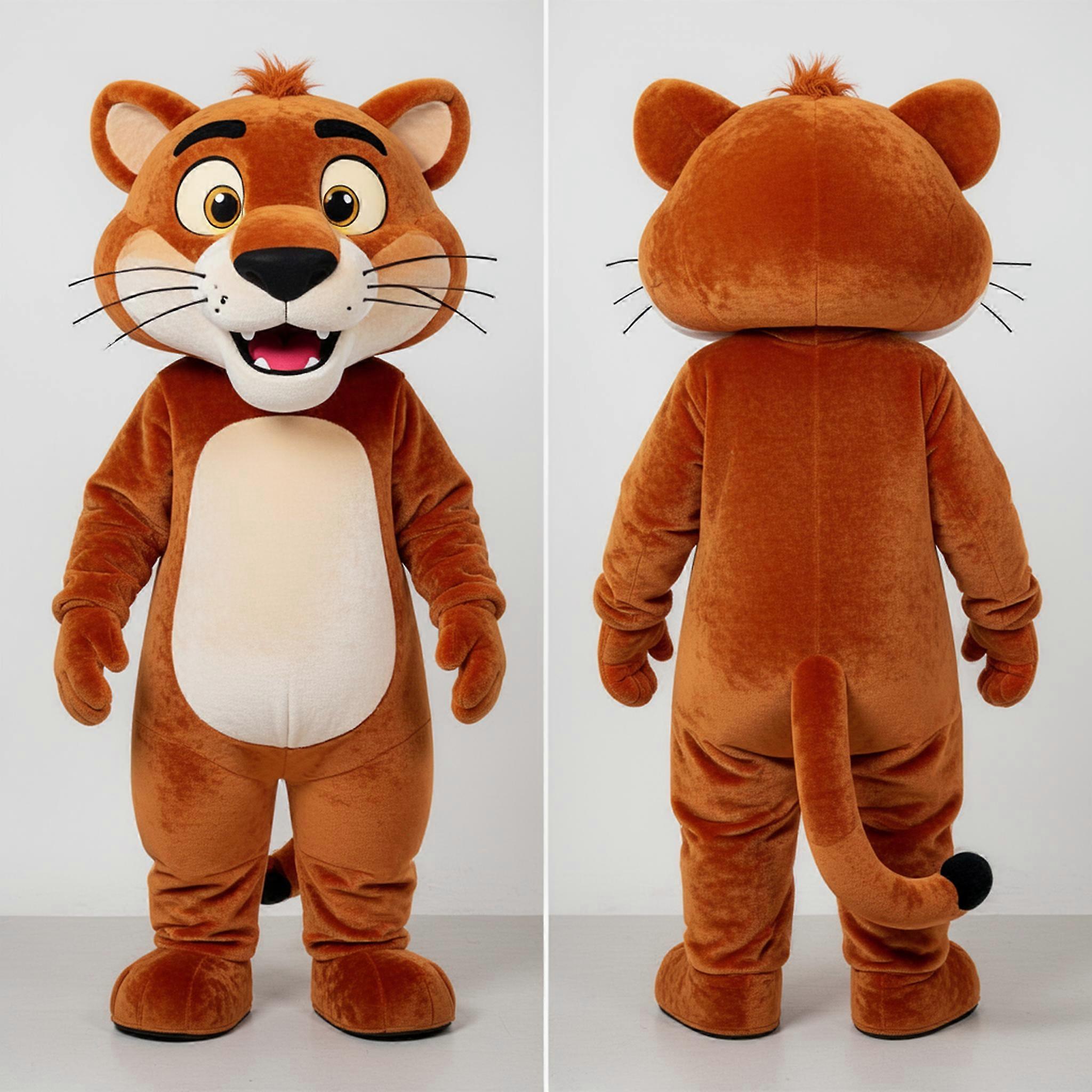 MASTICOT Rust Orange Broad Shouldered Panther Mascot