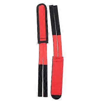 Red Bike Footrest Straps for Cycling 1Pair Adjustable Pedal Straps