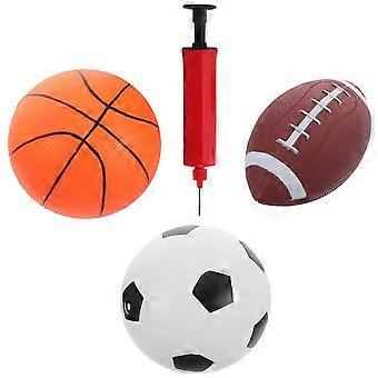 Bouncy Ball Set for Playing with Pump 1Set Inflatable Basketball Toys