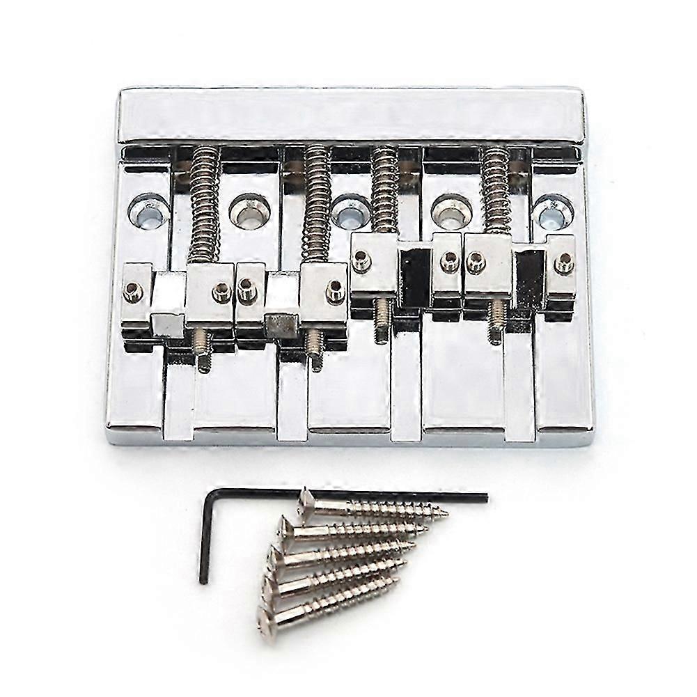 Vintage 4 String Bass Bridge 82.3x63.5MM String Bottom Silver