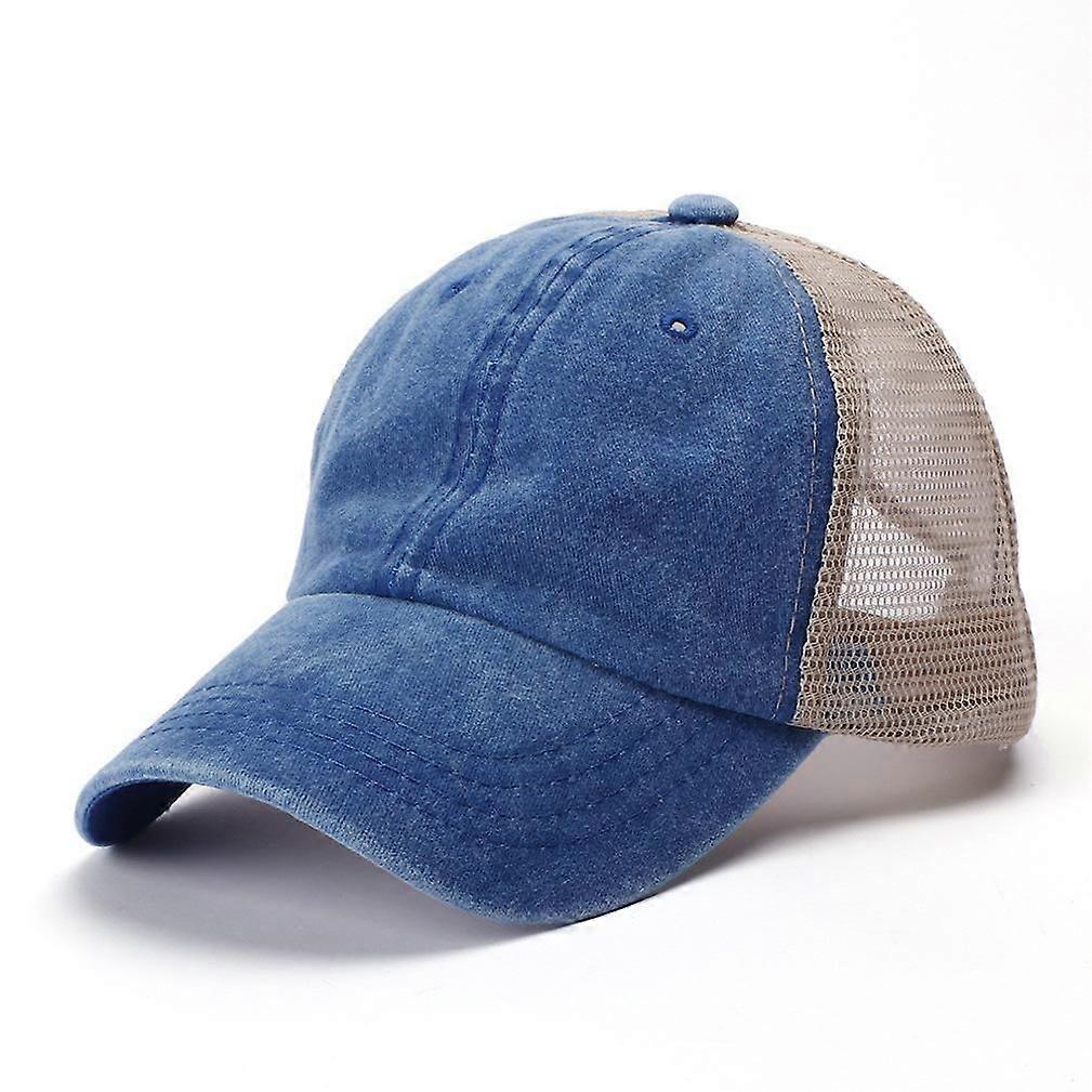 Retro Denim Baseball Cap Mesh Cap Snapback Hat