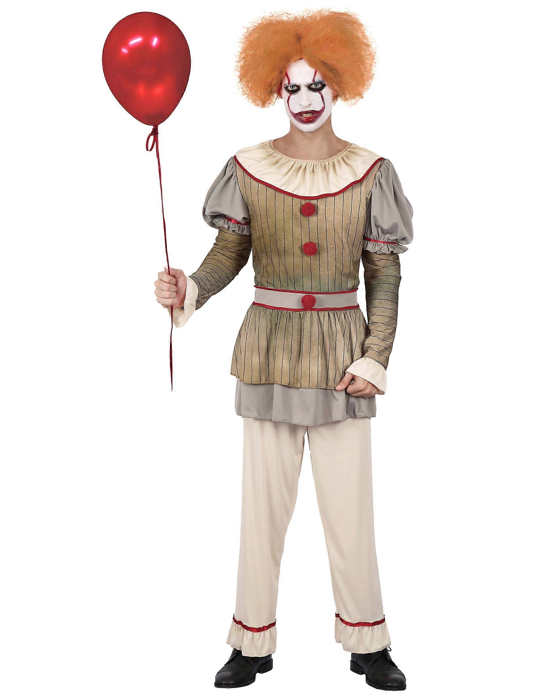 Psycho clown costume for men