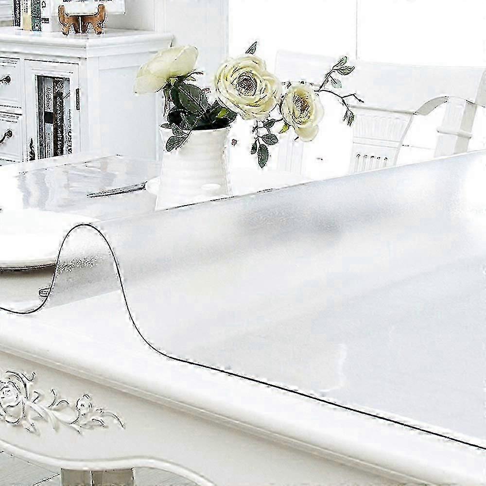 Custom Multisize 1.5mm Thick Clear Pvc Table Cover Protector - 23.6x23.6 Inch Rectangular Plastic (ShiKai)