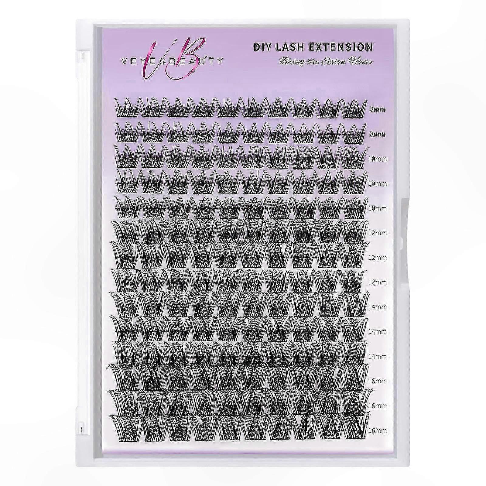 Customizable Mixed-Length Individual Cluster Lash Extensions Kit | Luxebold