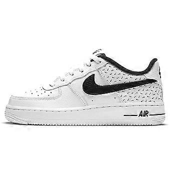 Buty do skateboardingu Nike Air Force 1 GS ze skóry syntetycznej, antypoślizgowe, odporne na ścieranie, niskie, czarno-białe, unisex, DC9189-100