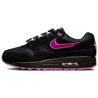 Scarpe da corsa casual basse Nike Air Max 1 unisex, nere e rosa HV2302-001