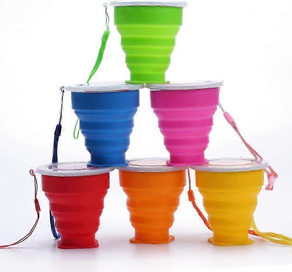 Collapsible Silicone Camping Mug Set