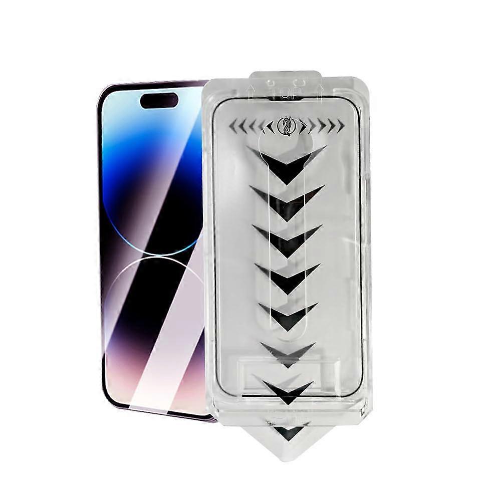 2 Pack Screen Protector for iPhone 15, 9H Tempered Glass Full Coverage, Face ID Friendly, Easy Install