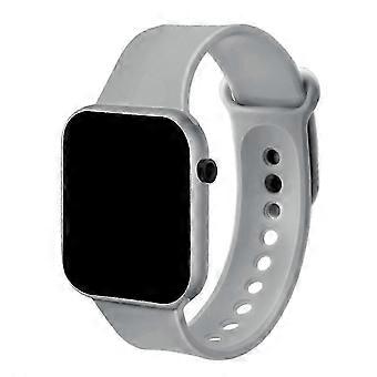 Digitale Kinderuhr für Jungen und Mädchen, LED-Anzeige, wasserdicht bis 10 m, quadratisches Zifferblatt, verstellbares Kunststoffarmband, Sportuhr für Kinder, 1 Stück