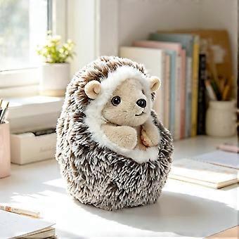 Soft Huggable Hedgehog Plush Ball Toy Stuffed Animal Doll 1Pcs for Kids Bedtime Companion Gift Home Decor