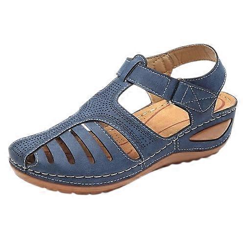 Women's Casual Leather Comfortable Flat Sandals