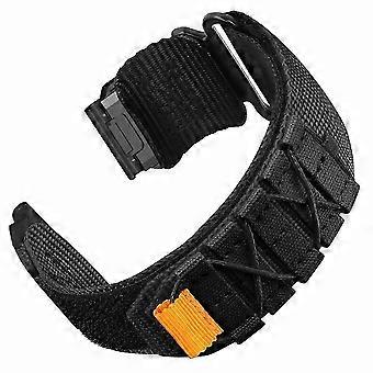 Kompatibel mit Huami Amazfit T-Rex Ultra 2 26mm Nylon-Uhrenarmband mit Klettverschluss im Militärstil