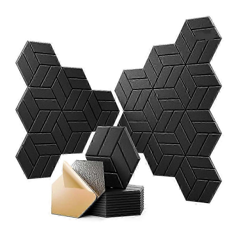 22Pcs Adhesive Hexagonal Acoustic Foam
