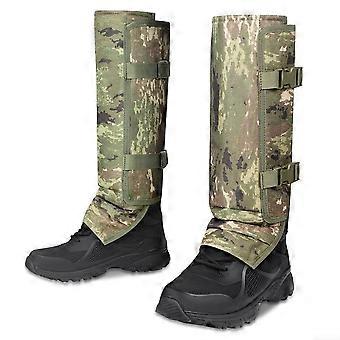 Waterproof Hiking Leg Gaiters Green Oxford Cloth with Adjustable Straps and Reliable Calf Protection