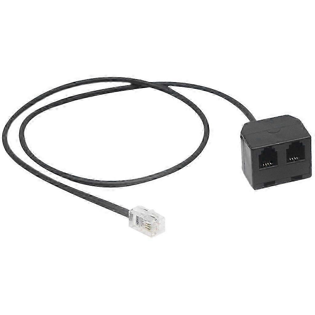 RJ9 4P4C Splitter Cable Dual Out