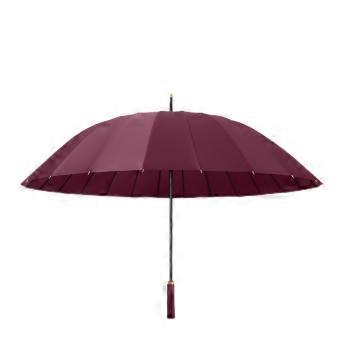 Windproof Large Golf Umbrella 24 Rib Reinforced Frame Double StormResistant Oversized Long Handle Business Gift Red