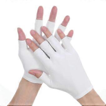 4 Pairs Fingerless Moisturizing Gloves for Dry Hands, Cotton Sleep Gloves for Overnight Hydration, Breathable Unisex White