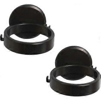 R10 2 Pieces Hair Dryer Wall Mount, Hair Dryer Holder, Black
