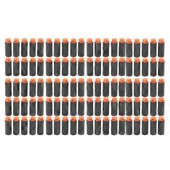 Short Darts Refill 100-Piece Universal High Density EVA Soft Black Replacement Rounds for Various Shooting Toys