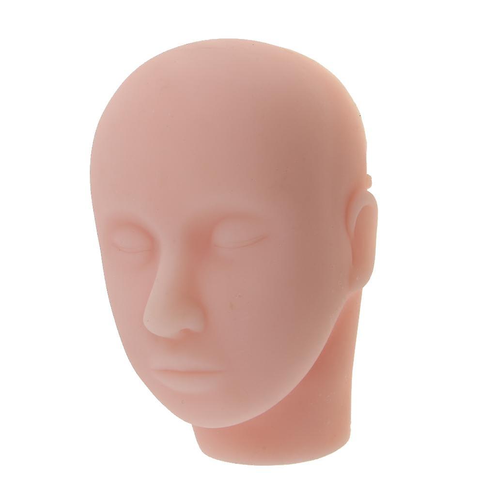 Soft Silicone Massage Eyelashes Makeup Practice Training Mannequin Head