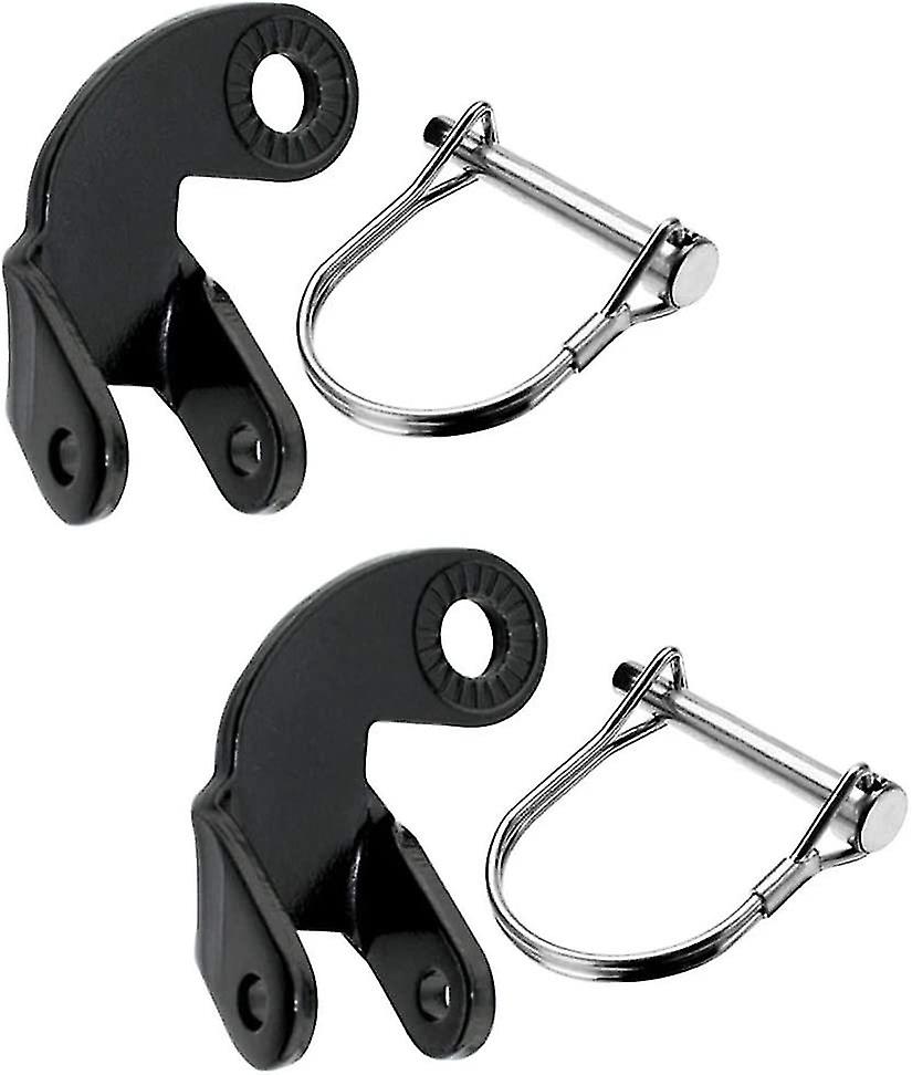 Anexo do conector do conector do reboque de bicicleta de aço inoxidável acessório do conector de bicicleta angular para reboque de bicicleta (preto) (2pcs)