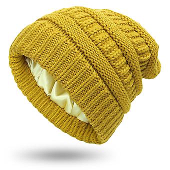 Knit Cuff Beanie Cap Ski Hat With Comfortable Wool Protective Hairstyle For Home Office Travel School Hiking