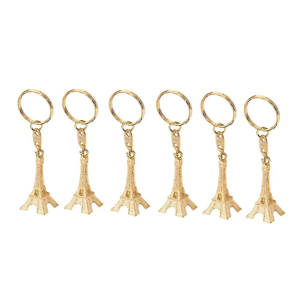 12buc Turnul Eiffel Breloc retro keychain Keyring