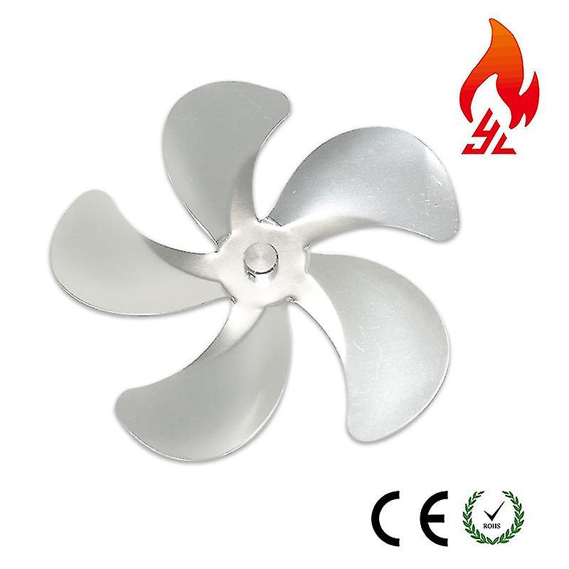 180 מ"מ 5 להבים להב מאוורר כיריים סגסוגת אלומיניום אביזרי מאוורר אח אוניברסליים חלקי חילוף חלוקת חום תרמית