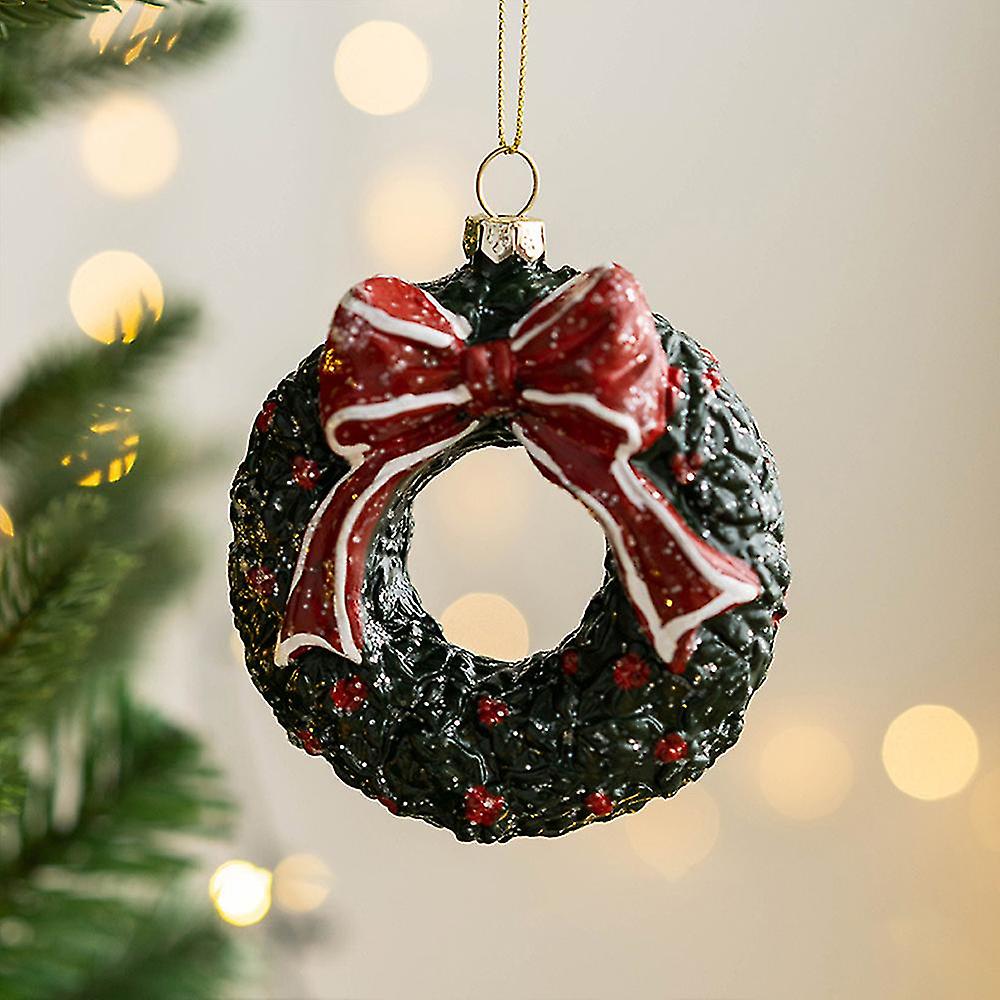 Christmas Plastic Hanging Decor Widget Christmas Tree Crafts Home Multiple Shapes Pendants