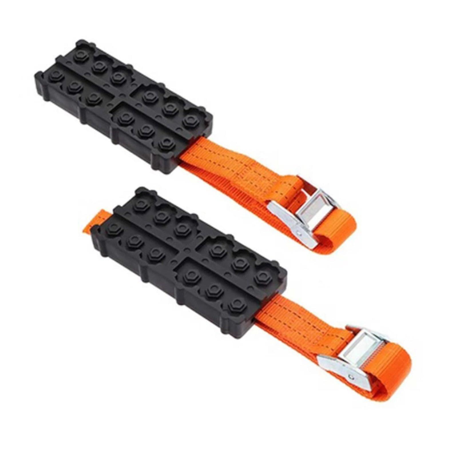 2pc/set Anti-skid Car Tire Tract Bs Chain For Ice Mud Safe Driving Chain Ss Usual
