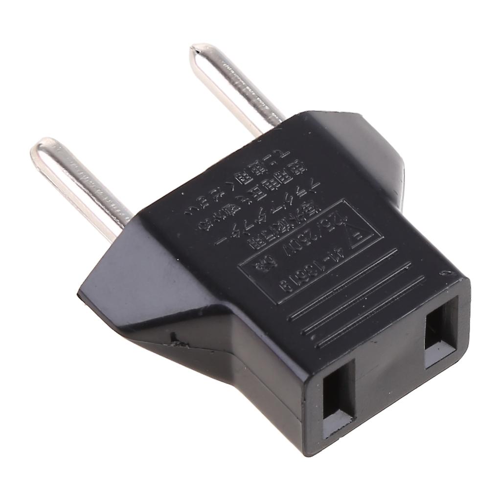 US Plug Adapter to EU Electrical Socket Power Adapter Pure Copper 2 Round Pin
