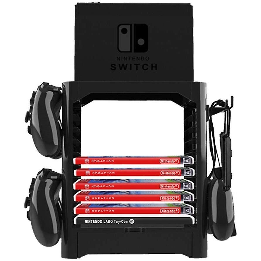 Multi-function Storage Bracket, Tower Holder Stand Shelf For Nintendo Switch Game Disc Card Switch Console Host Controller