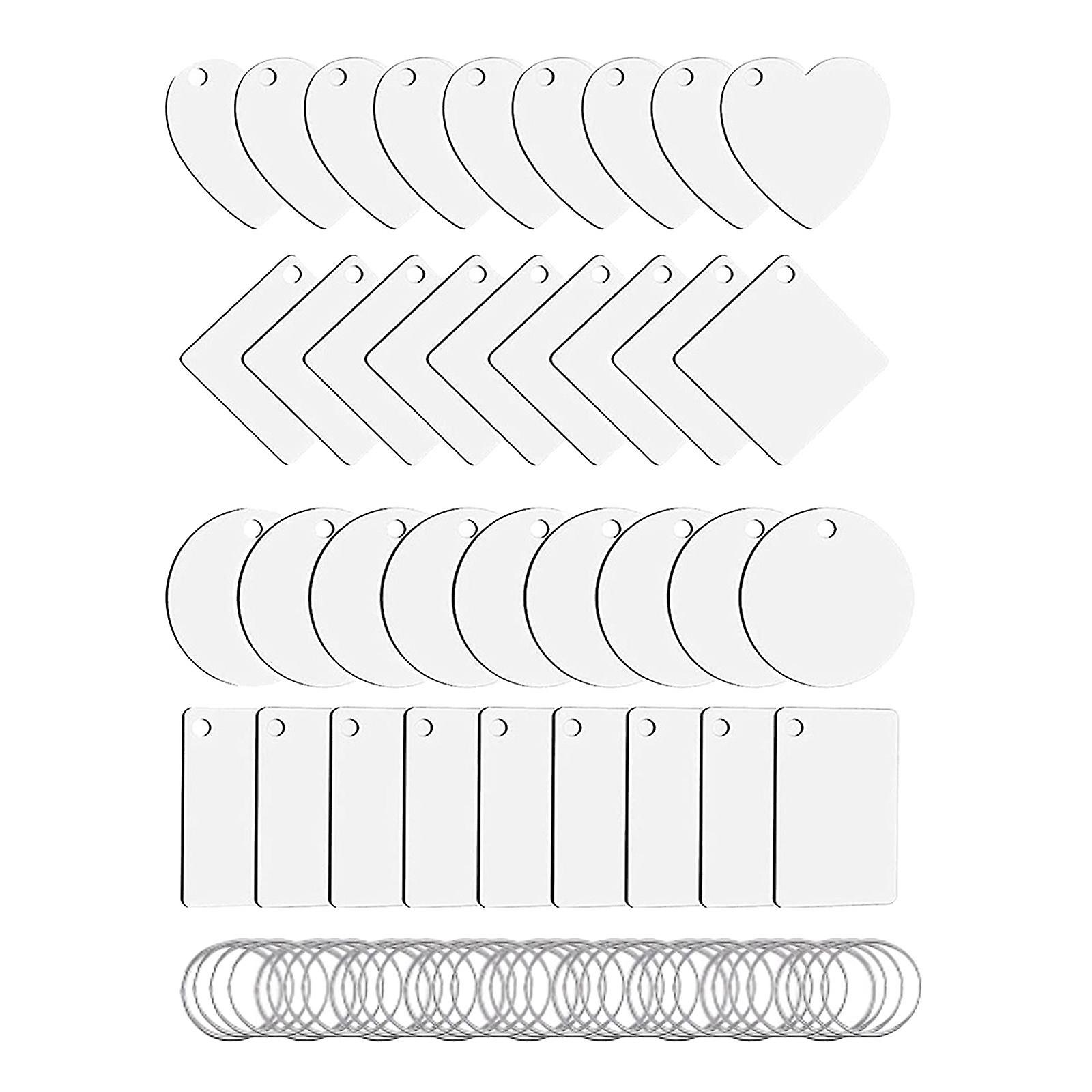 DIY Heat Transfer Keychain Blanks Circle Discs Kit Disc Ring Sublimation