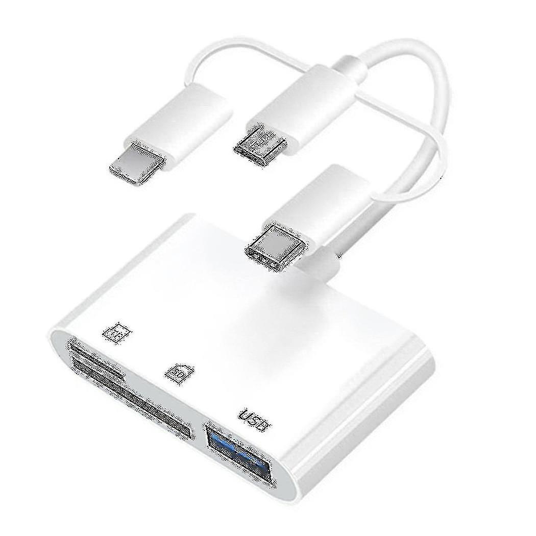 3 In 1 Card Reader Multi-function Docking Station Sd Card Memory Card Otg Extender Adapter For Phon