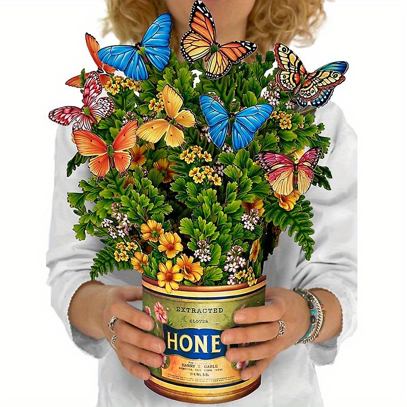 3d Pop Up Flower Bouquet Greeting Card The Perfect Multifunctional Card For Father S Day Birthdays Moving Blessings And Thank Yous