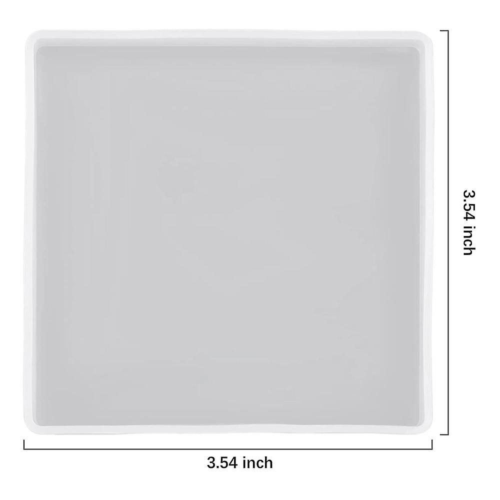 4pcs Square Resin Coaster Mold For Resin Casting,epoxy Molds For Casting With Resin,concrete,cement