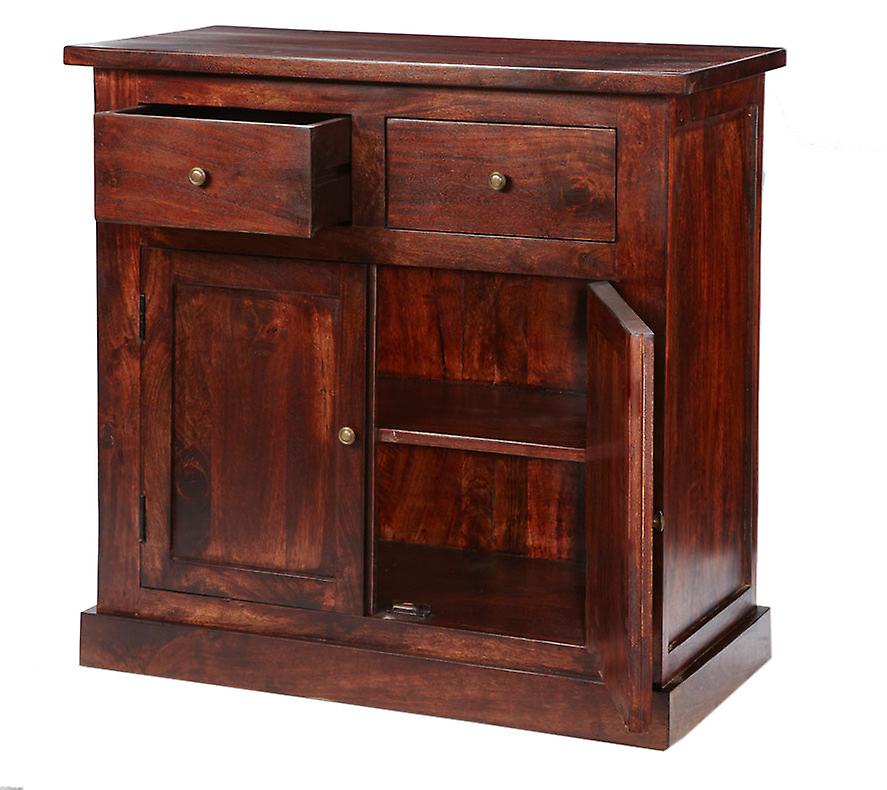 Selma Dark Wood Sideboard 2 Drawers