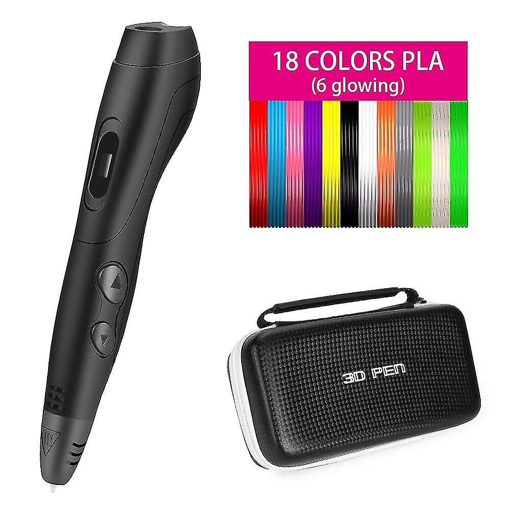 3d Professional Printing Pen With 24 Colors 48 Meter Pla Filament 6 Speed Level Temperature Adjustable