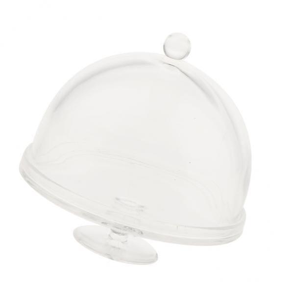 3xDollhouse Μινιατούρα 1/12 Κλίμακα Clear Dessert Snack Can με μισό στρογγυλό καπάκι